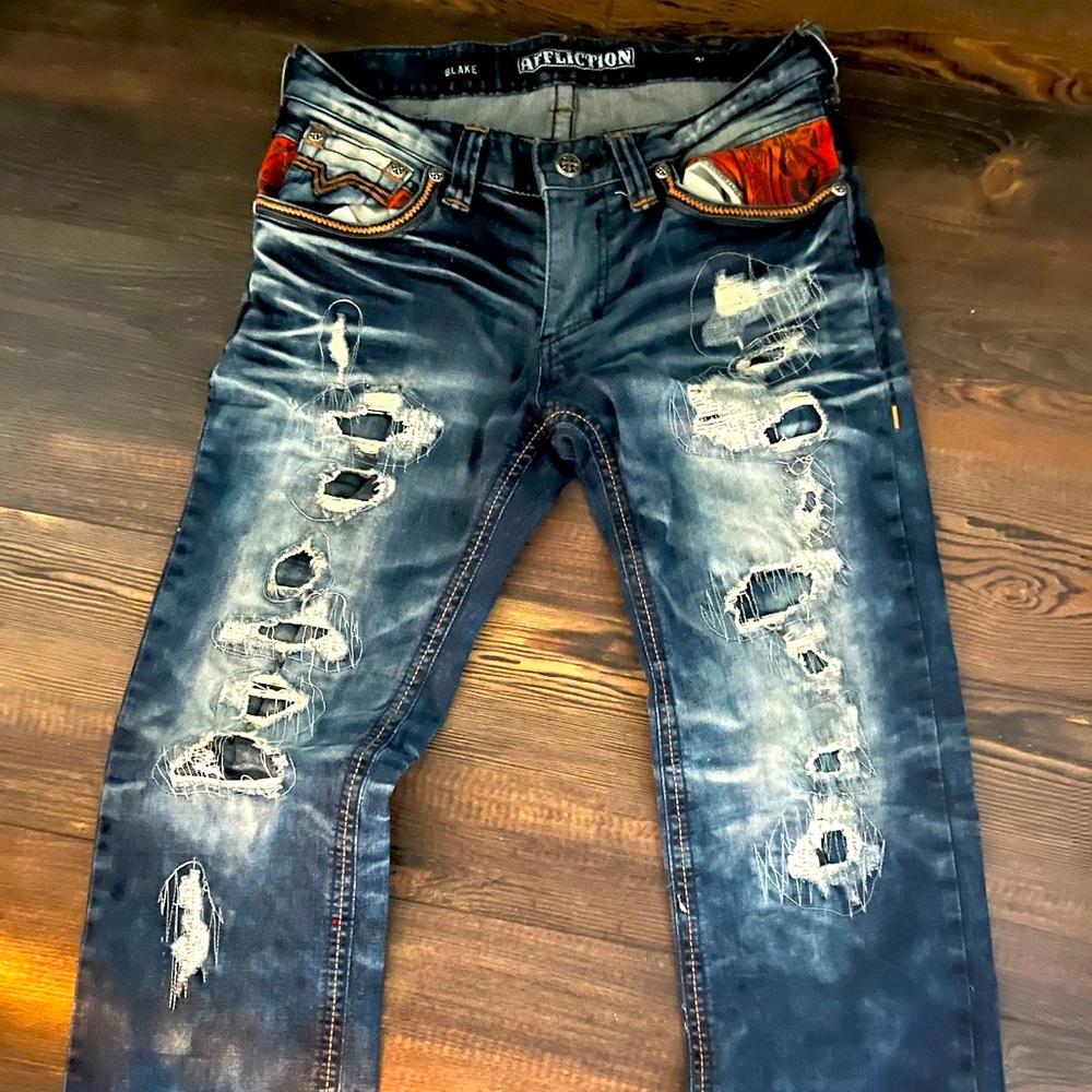 Affliction Blake Jeans 31 Short